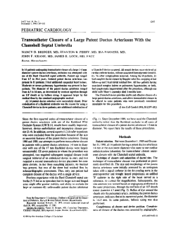 Transcatheter closure of a large patent ductus arteriosus