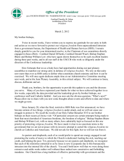 Office of the President - United States Conference of Catholic Bishops
