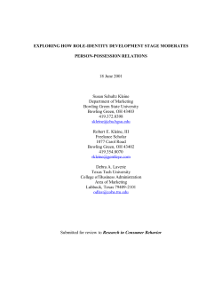 Exploring How Role-Identity Development Stage