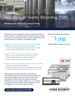 Sequence of Events Recording (SER)