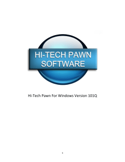 HI-Tech Pawn Manual - HI