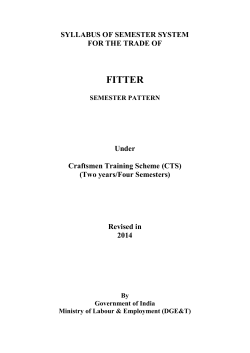 Fitter - Directorate General of Training