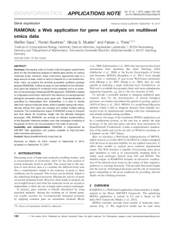 RAMONA: a Web application for gene set