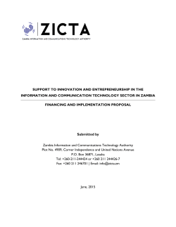 SUPPORT TO INNOVATION AND ENTREPRENEURSHIP IN THE