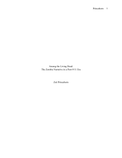 The Zombie Narrative in a Post-9/11 Era Zo&euml; Princehorn