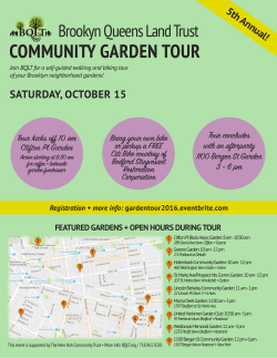 community garden tour - Brooklyn Queens Land Trust