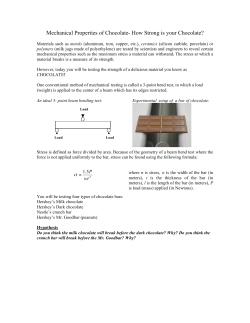 Mechanical Properties of Chocolate