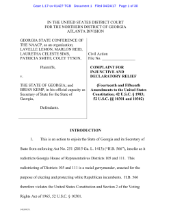 complaint - All About Redistricting