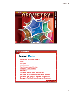 8-1 Geometric Mean 2-9