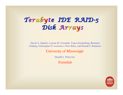 Terabyte IDE RAID-5 Disk Arrays