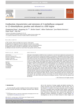 Combustion characteristics and emissions of 2
