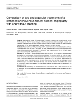 balloon-angioplasty with and without stenting