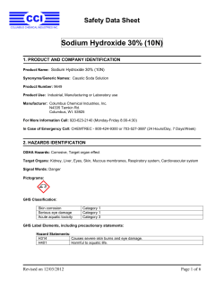 Sodium Hydroxide 30% (10N)