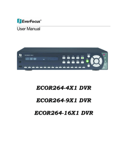 ECOR264- DVR manual-4605XCOR04004AR