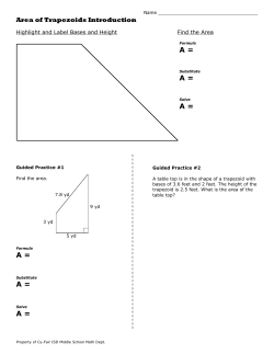 Area of Trapezoid