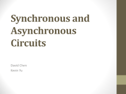 Synchronous and Asynchronous Circuits
