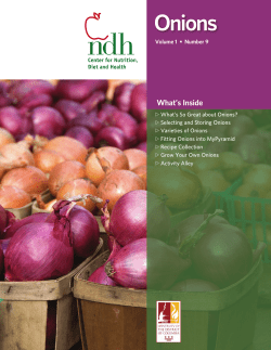 Onions - University of the District of Columbia