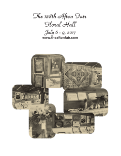 2017 Floral Hall Book