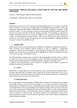 Negotiating Complex Geological Structures by Applying