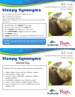 Sleepy Synonyms Sleepy Synonyms