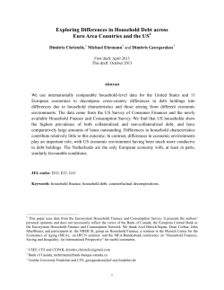 Exploring Differences in Household Debt across Euro Area