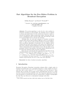 Fast Algorithms for the Free Riders Problem in Broadcast Encryption