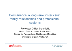 Permanence in long-term foster care: family