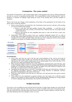 Grammarian - The syntax sentinel WORD MASTER