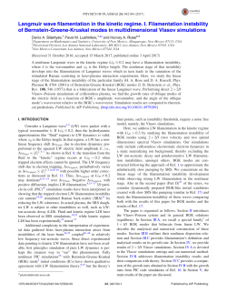 Langmuir wave filamentation in the kinetic regime. I. Filamentation