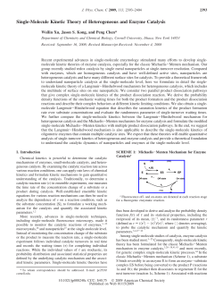 Single-Molecule Kinetic Theory of