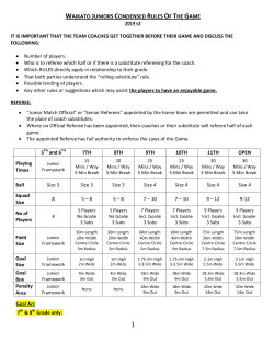 junior soccer condensed rules of the game