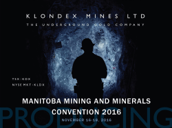 manitoba mining and minerals convention 2016