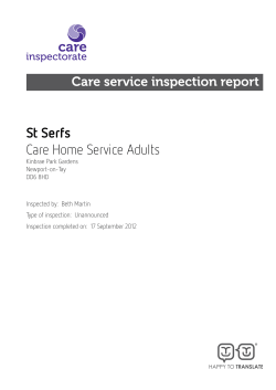 St Serfs Care Home Service Adults