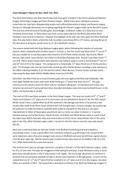 Team Managers` Report for Nov