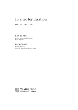 In vitro fertilization - Assets