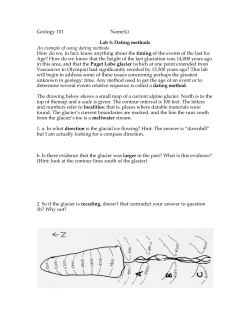 Geology 101 Name(s) Lab 5: Dating methods An example of using