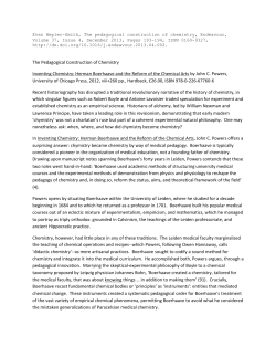 The Pedagogical Construction of Chemistry Inventing Chemistry