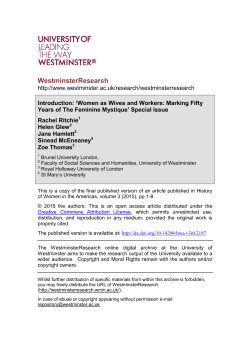 - WestminsterResearch