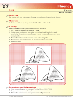 Fluency - Florida Center for Reading Research
