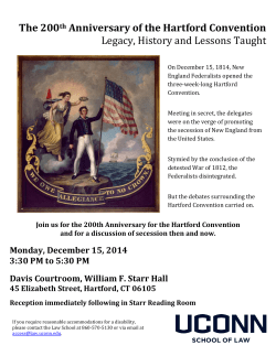 200th Anniversary of the Hartford Convention Flyer