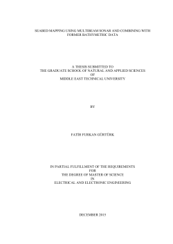 seabed mapping using multibeam sonar and combining