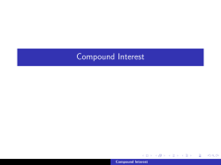 Compound Interest