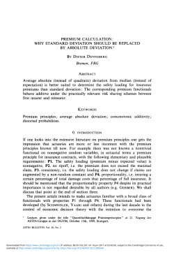 WHY STANDARD DEVIATION SHOULD BE REPLACED BY