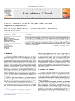 Sensors and Actuators B: Chemical Low