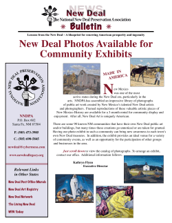 Photo Exhibit Catalog - National New Deal Preservation Association