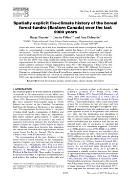 Spatially explicit fire-climate history of the boreal forest