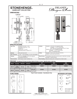 Stonehenge &reg; Handleset