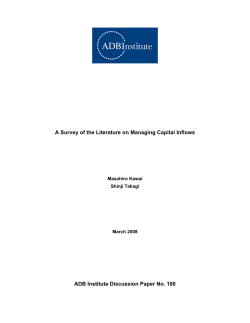 A Survey of the Literature on Managing Capital Inflows