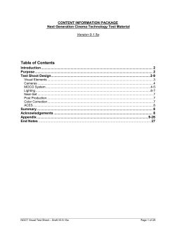 Table of Contents