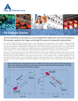 Pb Isotope Ratios